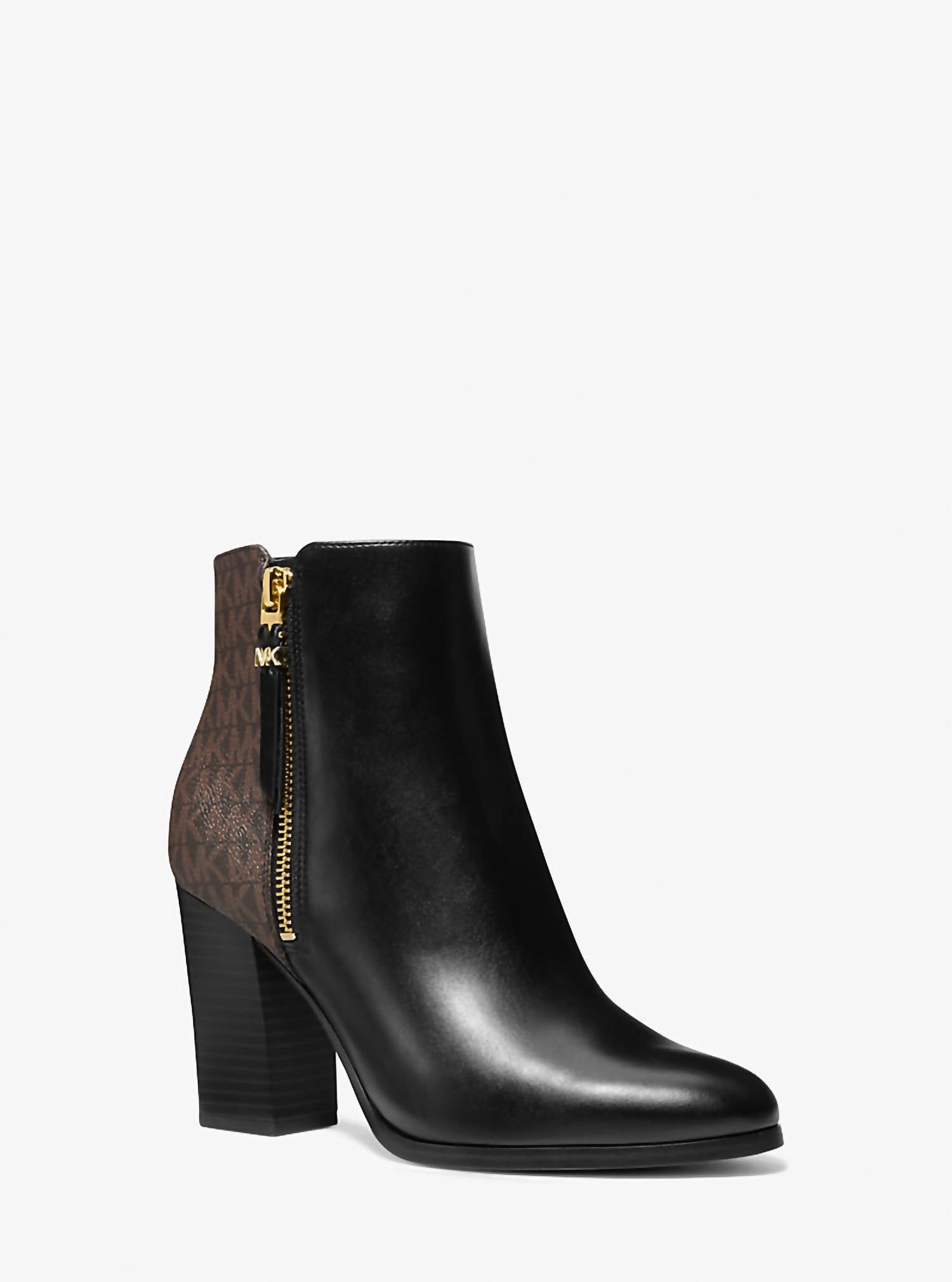 Michael Kors - Women's Britt Signature Logo Trim Ankle Boot