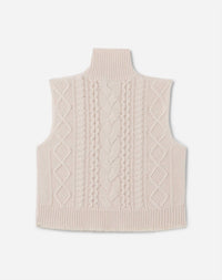 Re/Done - Women's Cable Turtleneck Sweater Vest