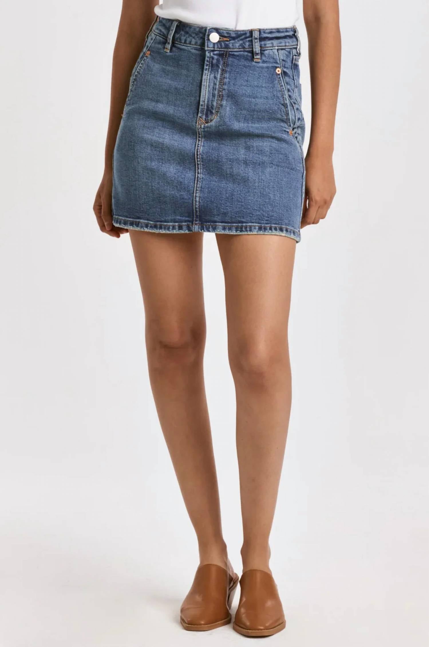 Dear John Denim - Quincy Classic Dark Denim Skirt