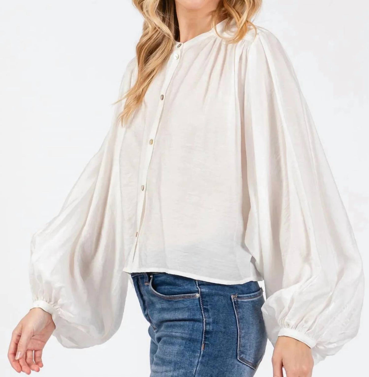 Calista - Giselle Balloon Sleeve Shirt