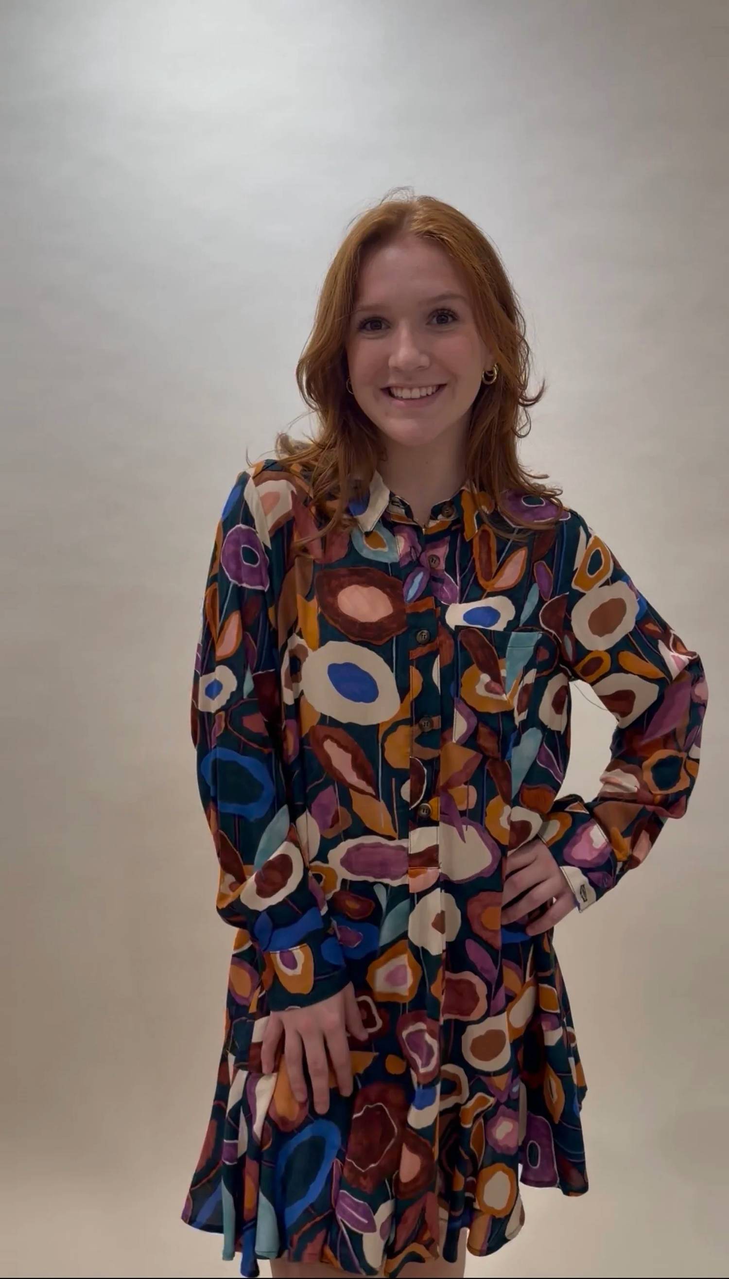 Ivy Jane - Abstract Print Shirtdress