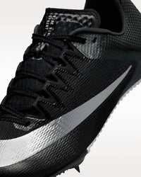 NIKE Unisex Zoom Rival Sprint Track Shoes in black metalic silver black - men's shoe - view 4