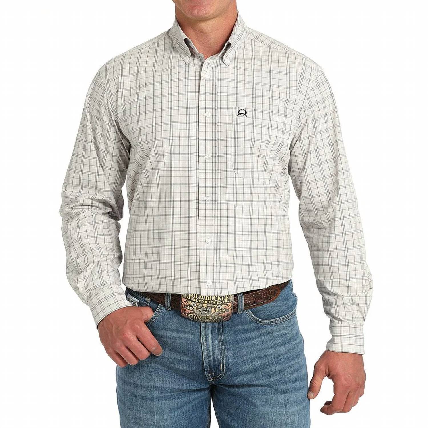 Cinch - Plaid Arenaflex Long Sleeve Button-down Shirt