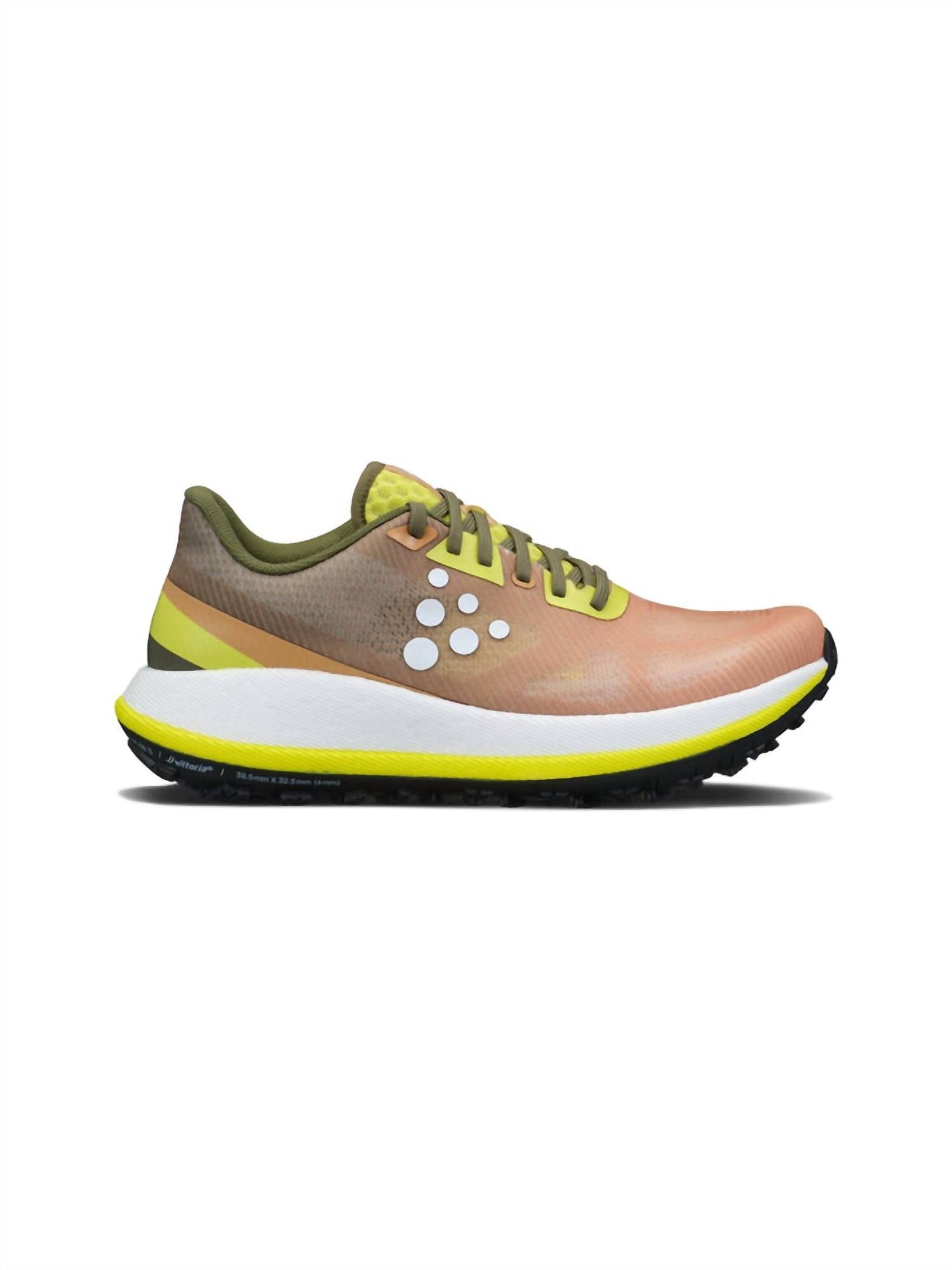 Craft Sportswear Women's Xplor 2 Shoe in rift contrast yellow - women's shoe - detail view