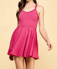 Tcec - Fit Femme Athletic Mini Dress With Strappy Back