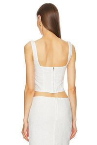 Helsa - Eyelet Corset Top