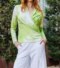 Clara Sun Woo - V-neck Draped Pleat Top