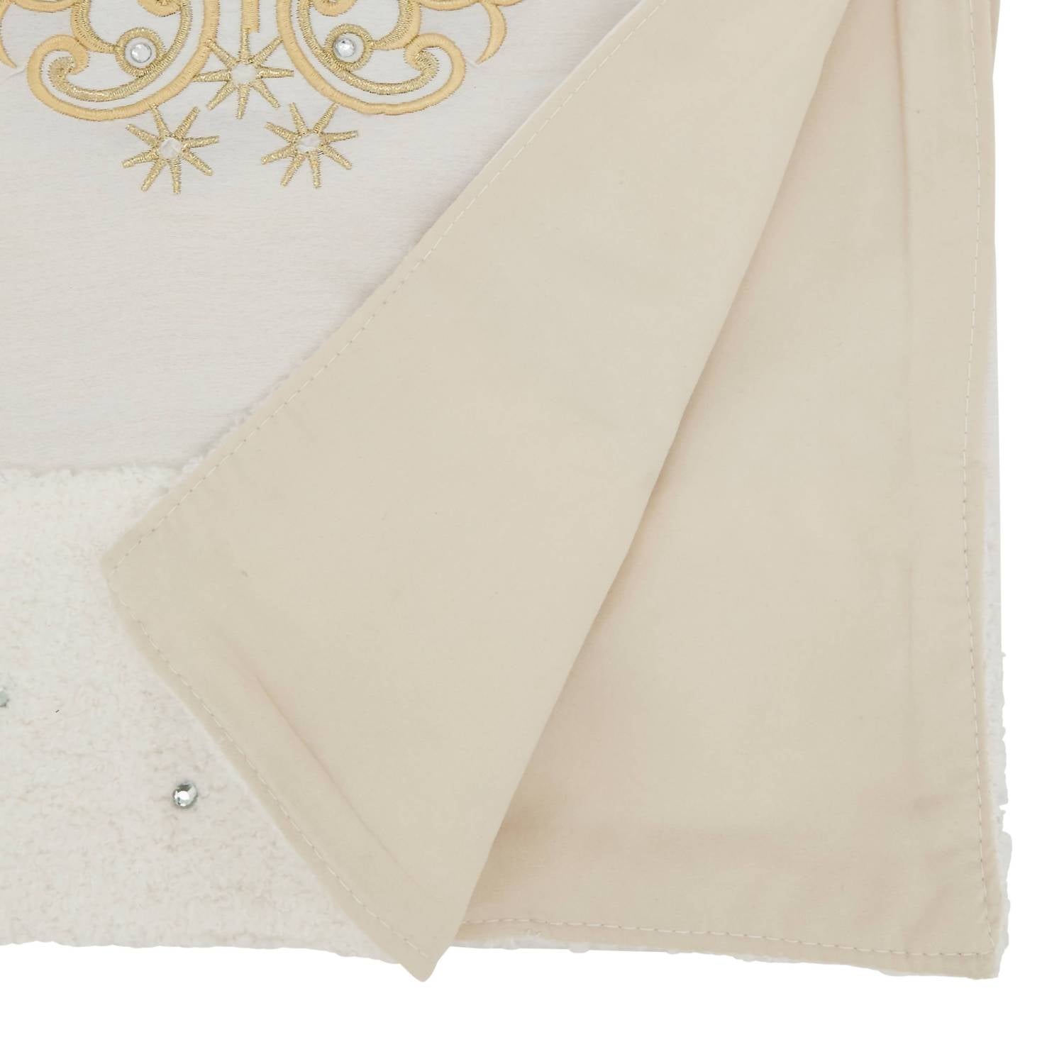 Saro Lifestyle - Embroidered Christmas Tree Table Runner
