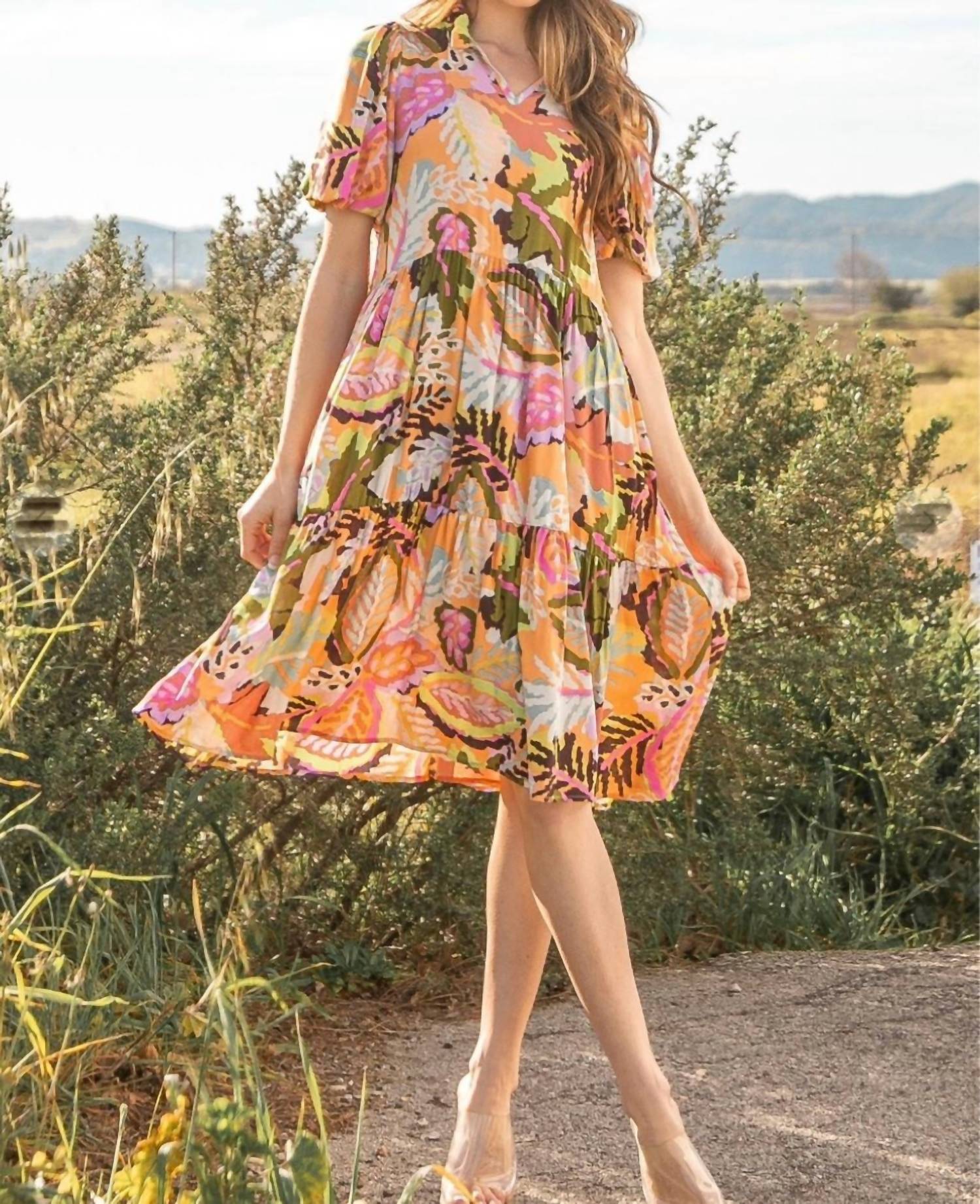 Les Amis - Tiger Lily Midi Dress