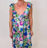 Meet Me In Santorini - Blossom Breeze Maxi Dress