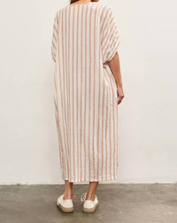 Mustard Seed - Front Button Closure With Tied Tunic Dress