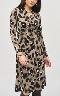 Joseph Ribkoff - Animal Print Wrap Dress