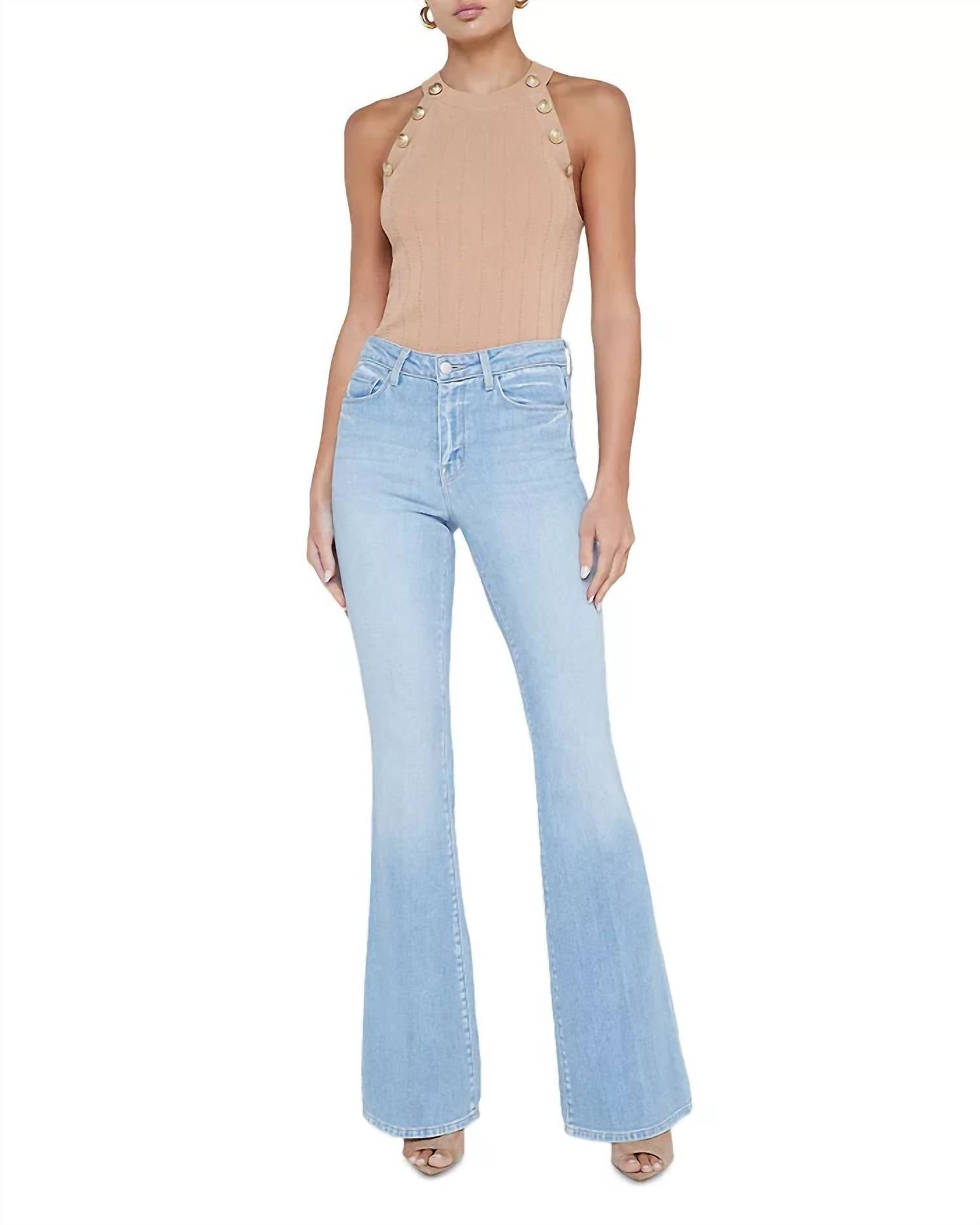 L'Agence - Bell High Raise Flare Jeans