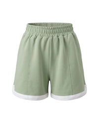 Simply Southern Women's Cozy Lounge Shorts in sage - women's shorts