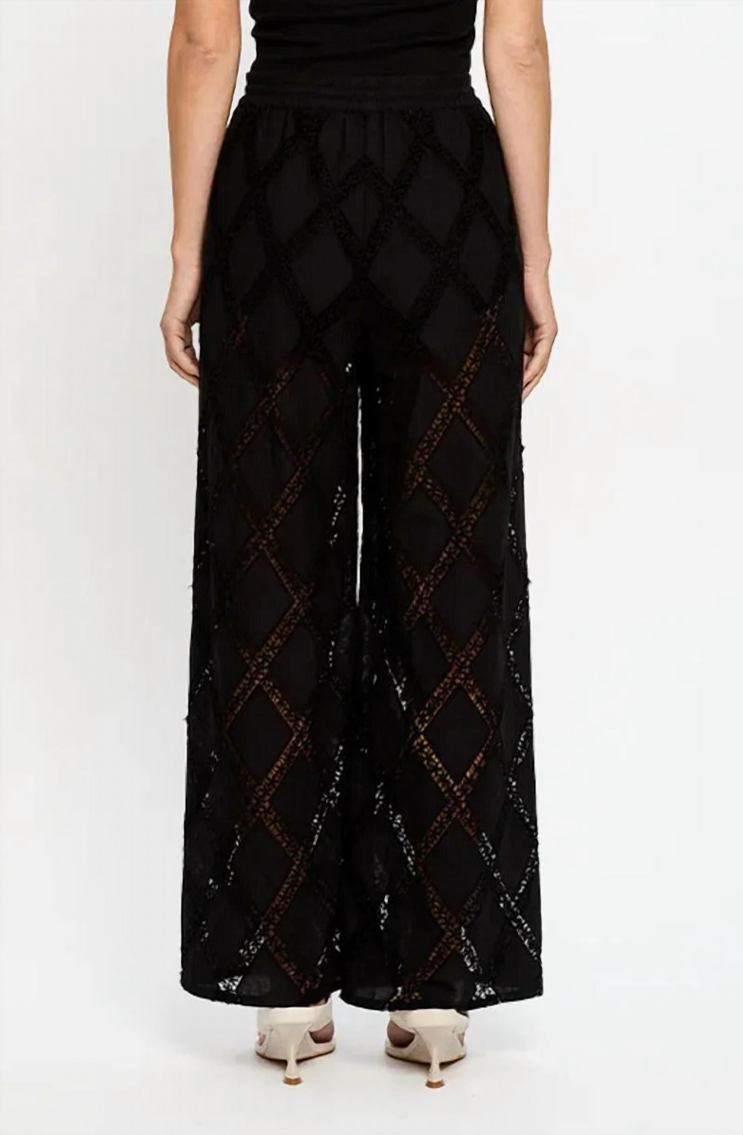KIVARI Izzy Pant in black - women's pants - alternate view