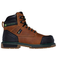 Skechers Men's John Deere Roughcutter Pinegrip Boot in dark brown - men's boots