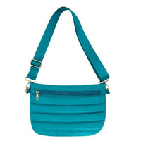 Mavi - Quilted Puffer Messenger Crossbody Sling Bag