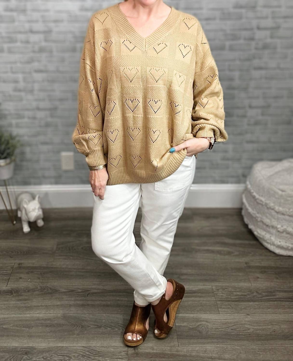 Jess Lea - Be Mine Cut Out Heart Sweater