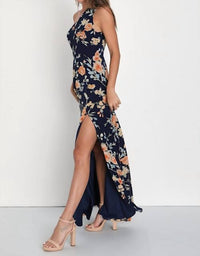 Lulus - Women's Elegant Admiration One Shoulder Maxi Dress
