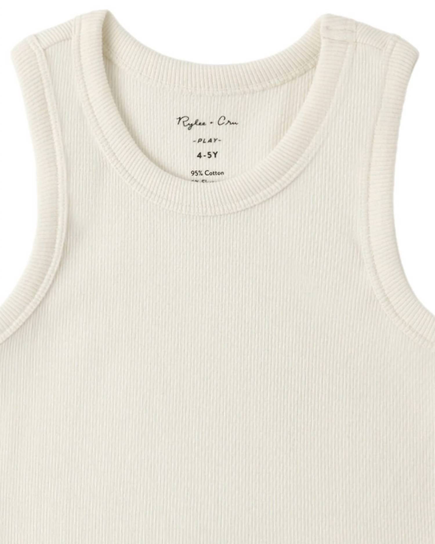 Rylee + Cru - Kid's Ribbed 2 Piece Tank Set