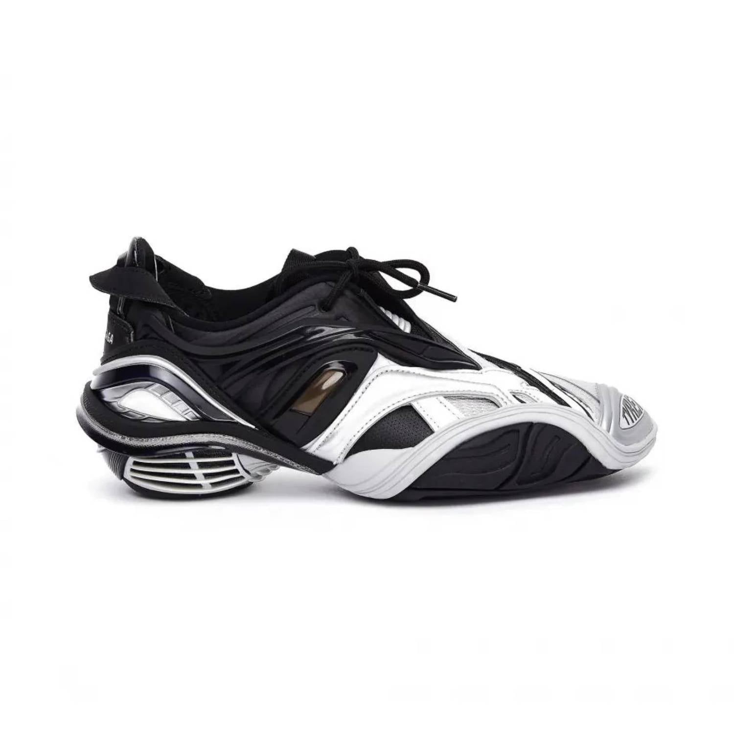Balenciaga - Women's Tyrex Logo-print Metallic Rubber Shoes