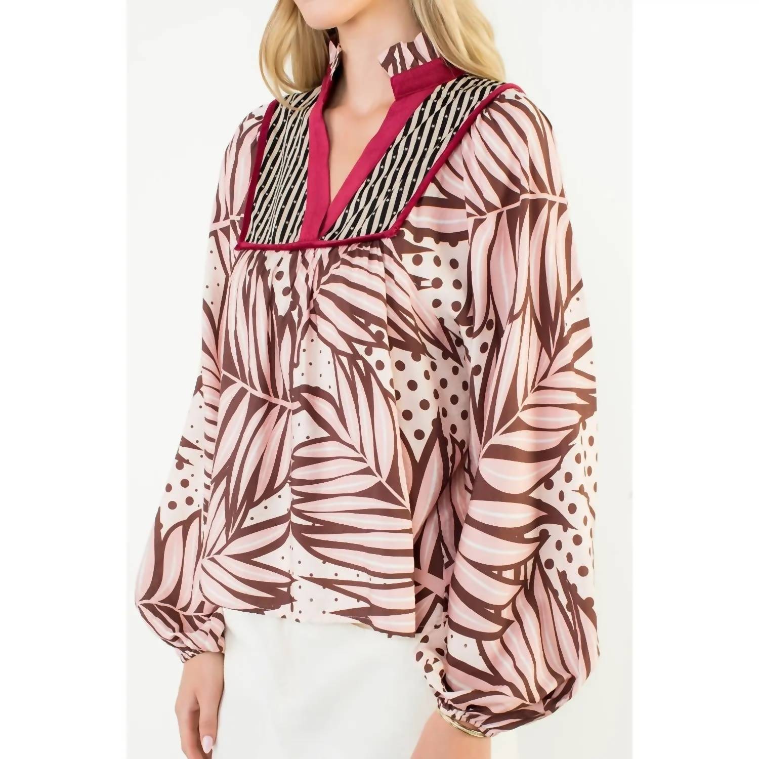 Thml - Long-sleeved Top With Printed Details