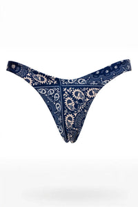 AGUA BENDITA Avy Atma Reversible Bikini Bottom in blue - women's swimwear - view 5