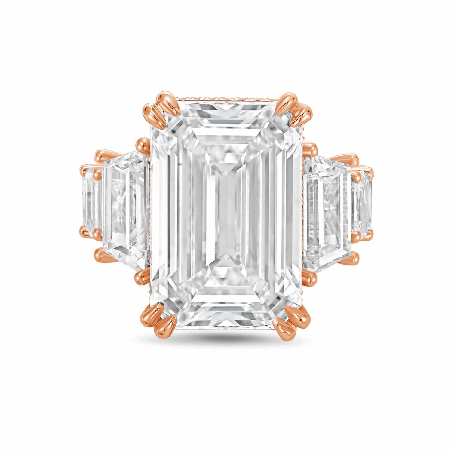 Diana M Jewels - Women's Emerald Lab-Grown Diamond Fashion Ring (15.00 Ct) - Grand