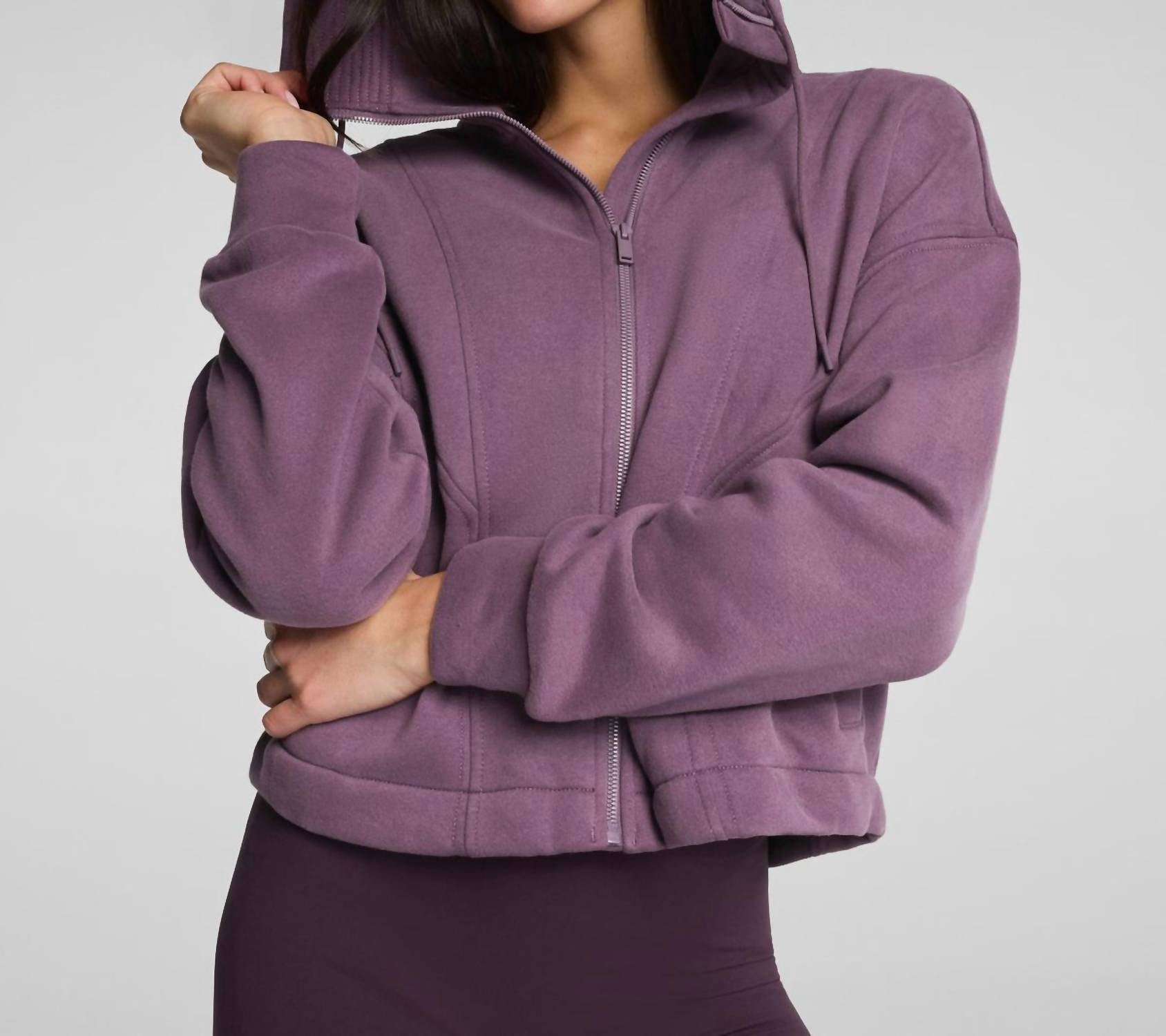 Spanx - Cotton Fleece Full Zip Hoodie