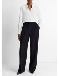 Vince - Metal Ball Button Long Sleeve Shirt