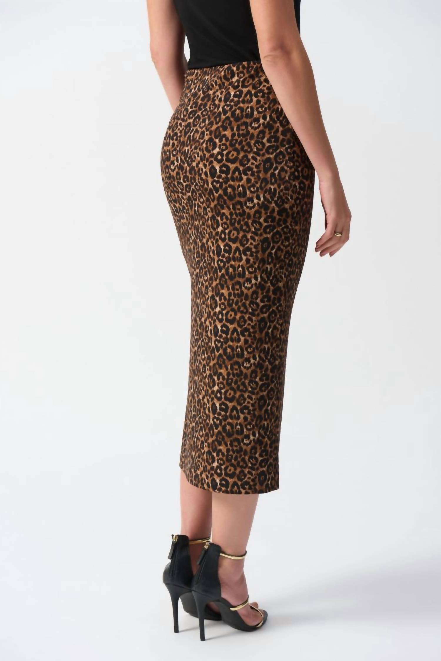 Joseph Ribkoff - Animal Print Midi Pencil Skirt