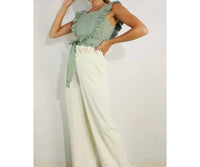 Mulla - Pleated Long Elastic Waist Pants