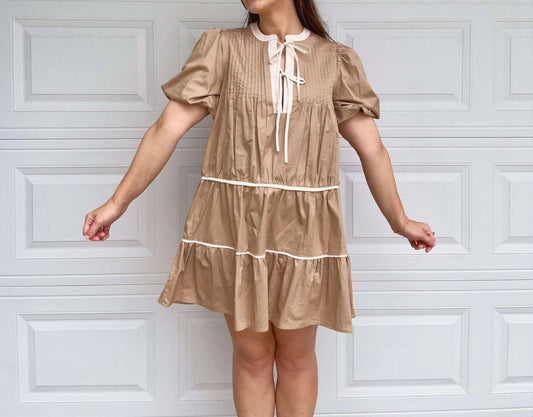 In The Beginning - Tiered Mini Dress