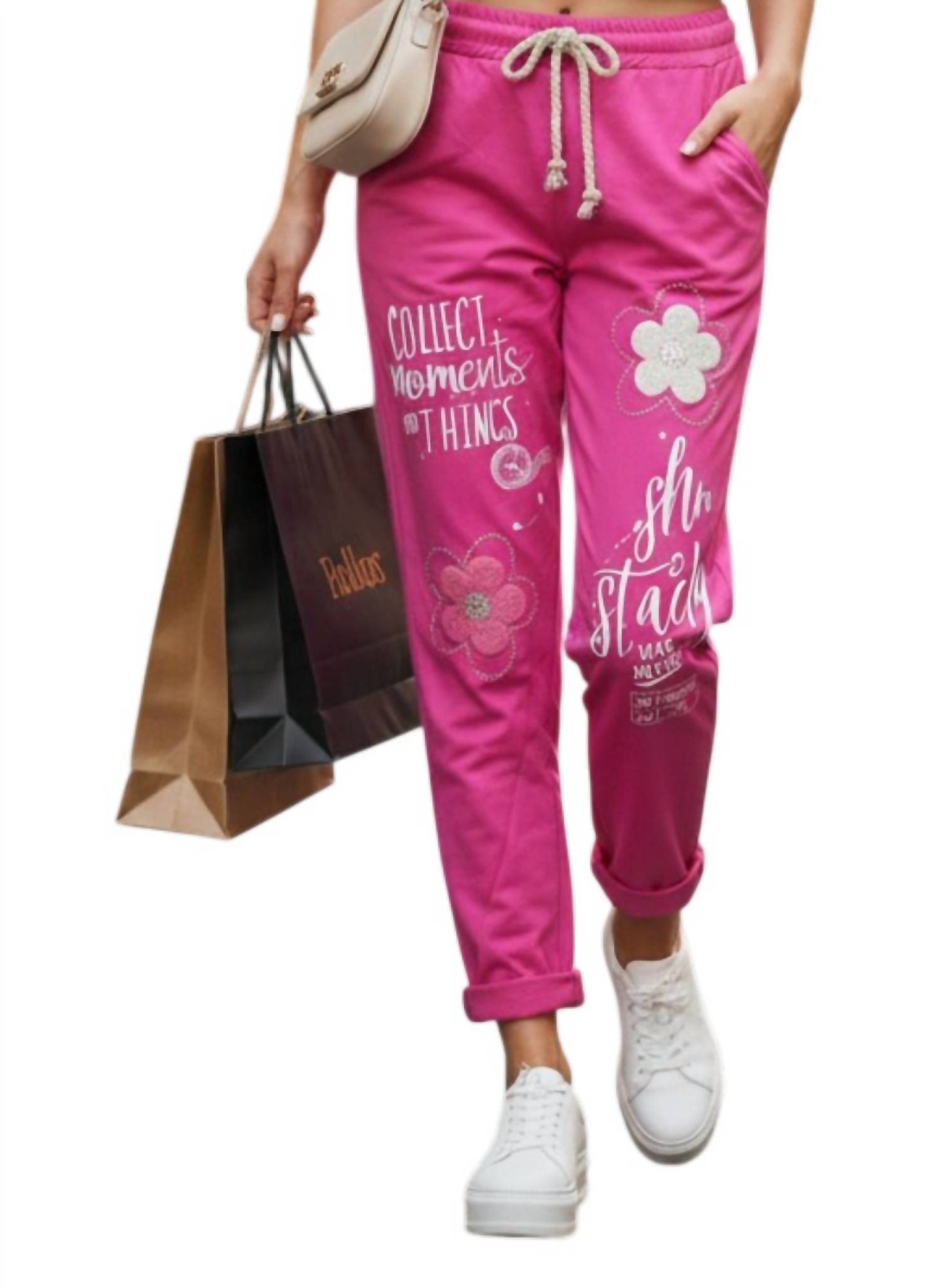 Oz - Embelished Flower Jogger