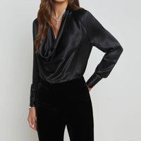 L'Agence - Lotus Cowl Neck Blouse