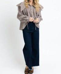 Karlie - Haven Gingham Poplin Top
