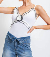 Easel - Delicate Detail Flower Top