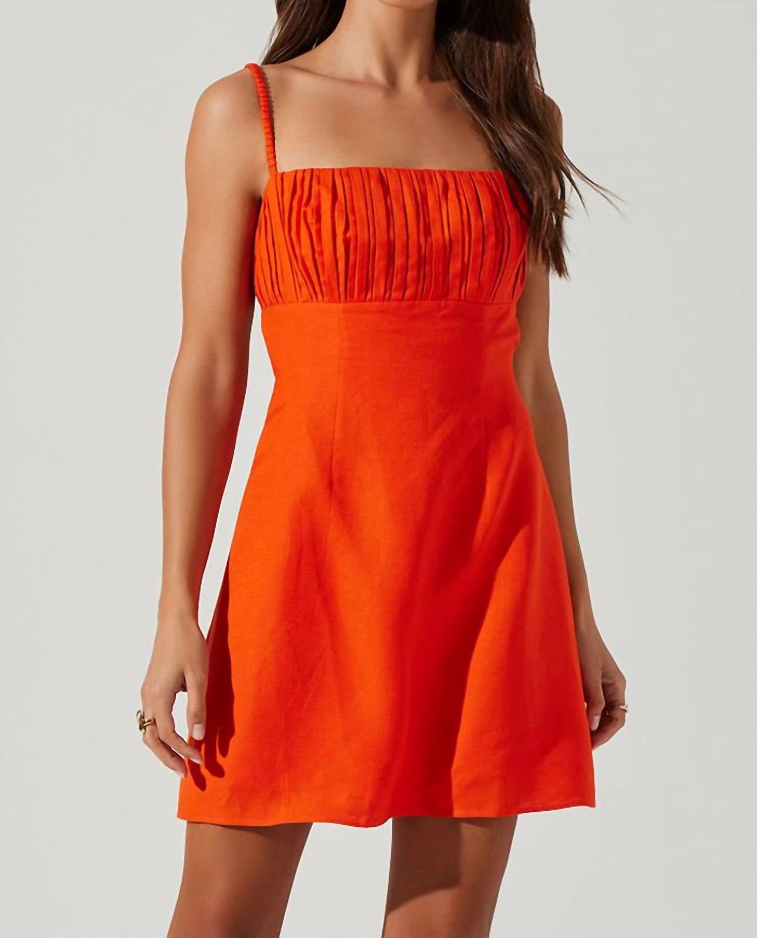 Astr - CLARAMAE RUCHED MINI DRESS