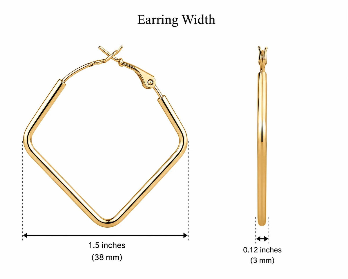No Whining Designing - Women's Skinny Rectangle Earrings
