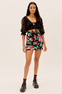 For Love & Lemons - Loretta Cropped Blouse