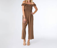 Coco + Carmen - Kohde Wide Leg Smocked Jumpsuit