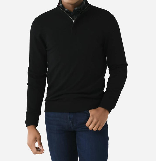 Mizzen + Main - Preston Merino Quarter-Zip Sweater