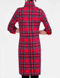 GRETCHEN SCOTT Duke Of York Everywhere Dress in red multi - women's dress - alternate view