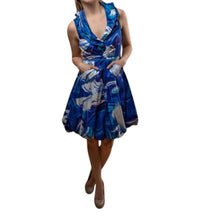 Samuel Dong - Double Wired Collar Cross Tie Bubble Dress