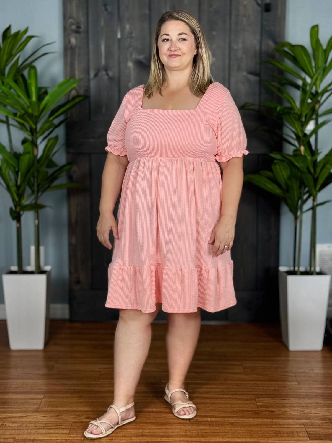 Simply Southern - Radiantly Ribbed Babydoll Midi Dress