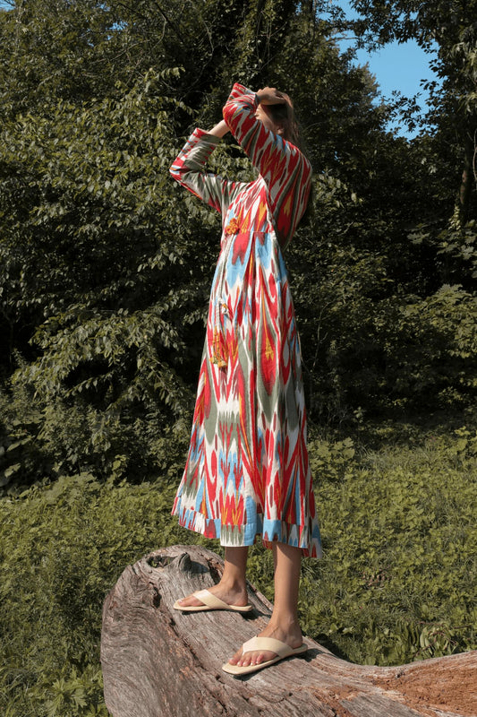 Guadalupe Design - Nora Ikat Midi Dress