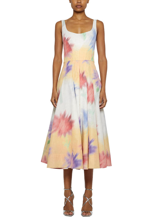 Prabal Gurung - Corset Top Sun Midi Dress