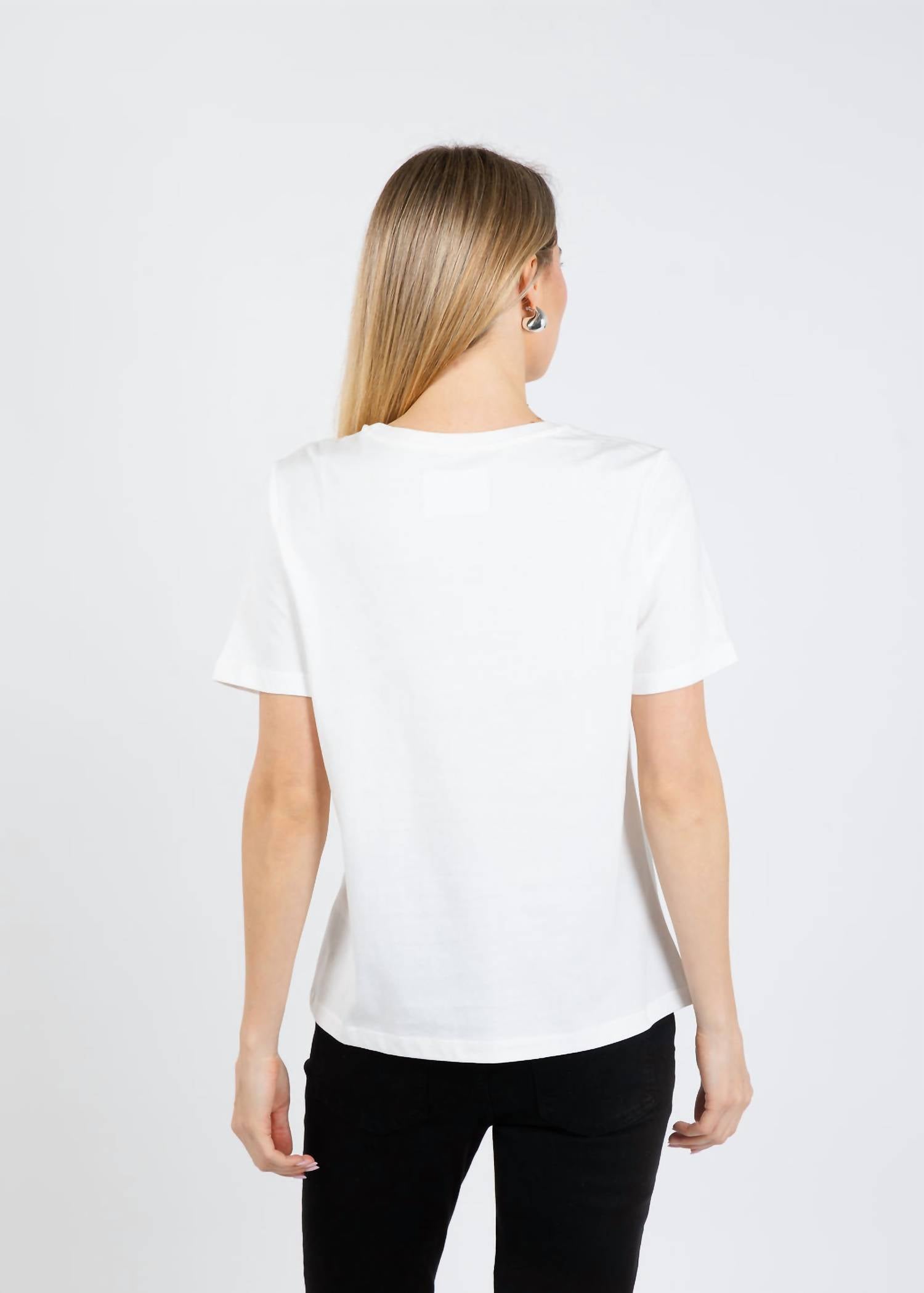 Oui Smile Tee in cloud dancer - women's t-shirt - view 4