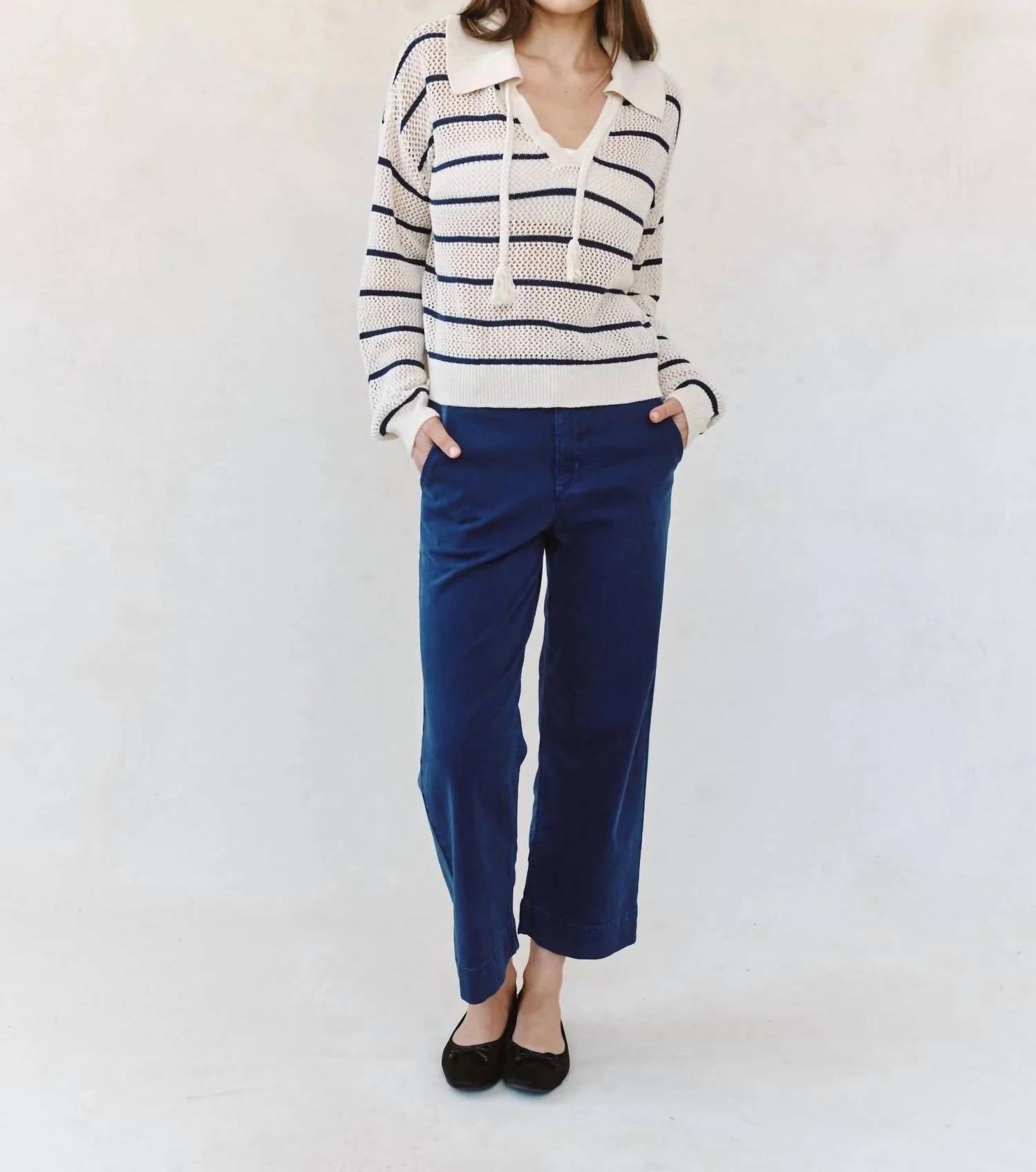 Bella Dahl - Tassel Tie Open Knit Sweater