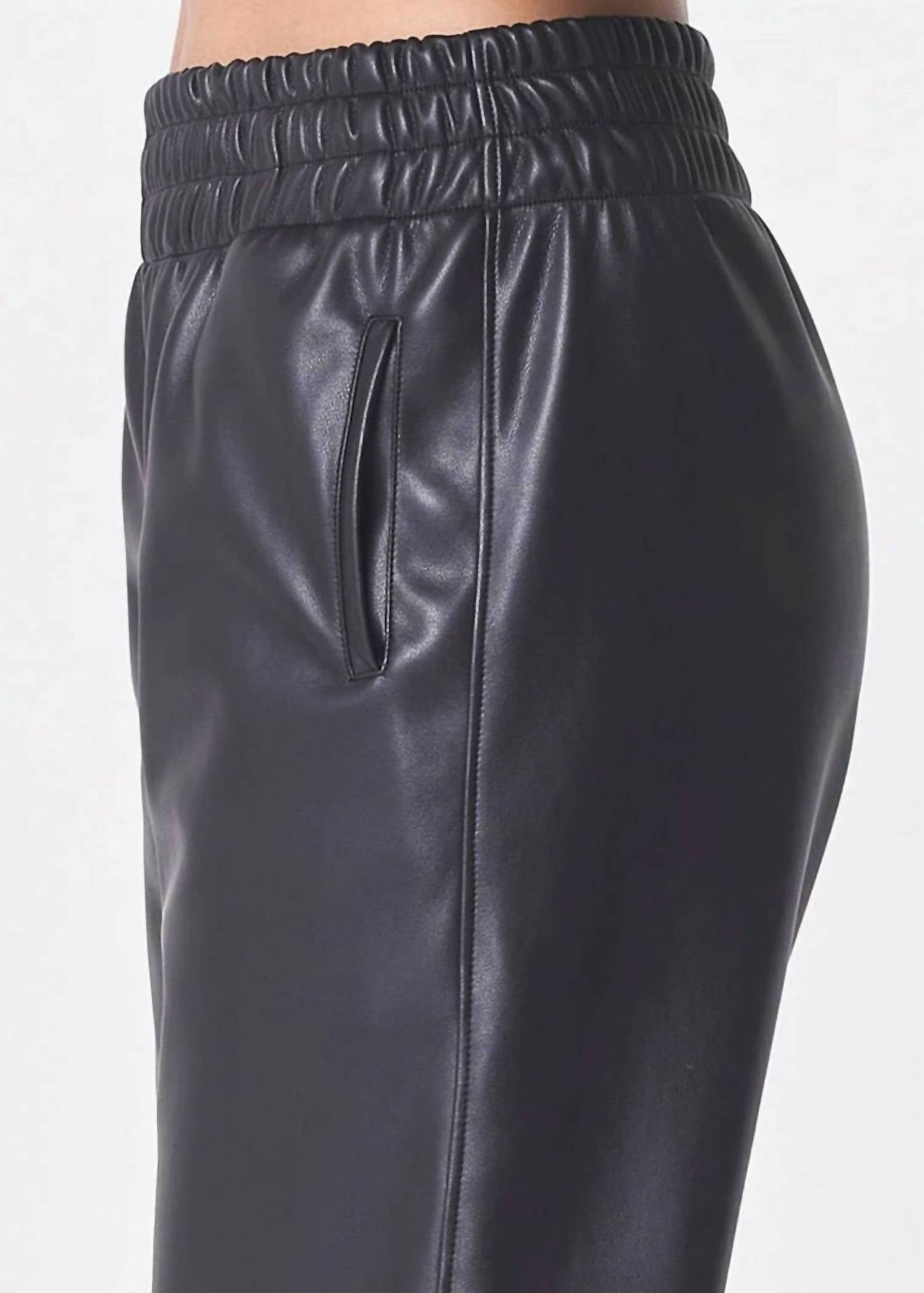 Lamade - Winsome Wide Leg Vegan Leather Pants